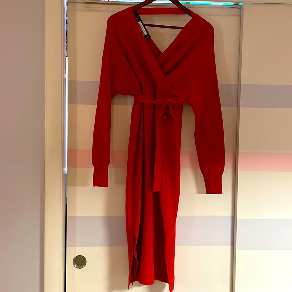 NWT Red  Sweater Dress.